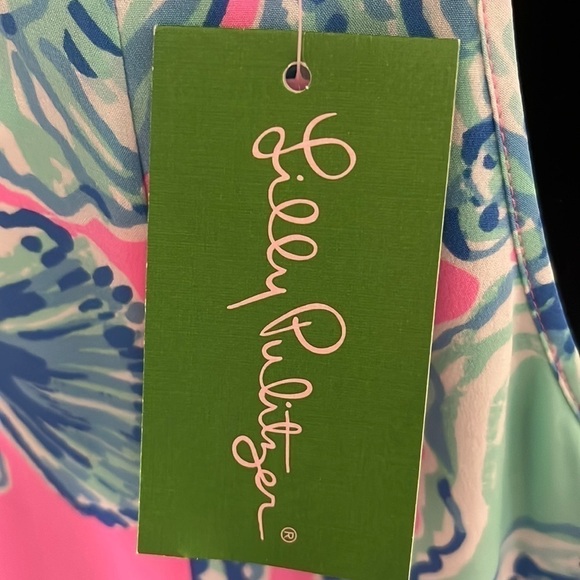 Lilly Pulitzer Pink and Blue Backless Dress - Picture 7 of 10